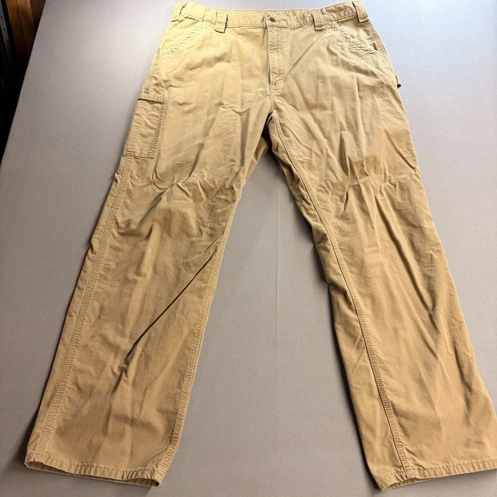 Carhartt B151 DKH Men’s 40x34 Tan Canvas Carpenter Pants 31” Inseam